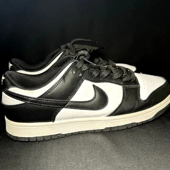 Size 13 - Nike Dunk Low Black White Men's Shoes - Ships Now