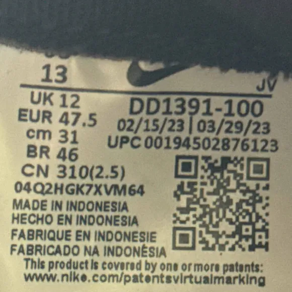 Size 13 - Nike Dunk Low Black White Men's Shoes - Ships Now