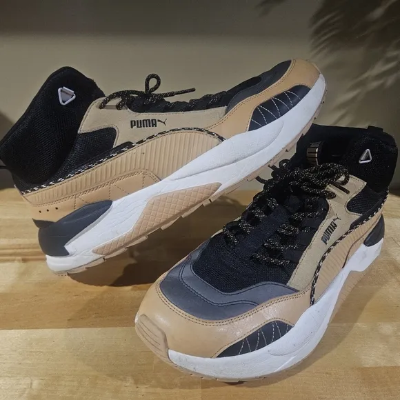 Size 13 - PUMA RS-X Leather Mid Brown