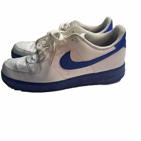 Size 14 - Nike Air Force 1 '07 Low White blue Men's‎ (101)