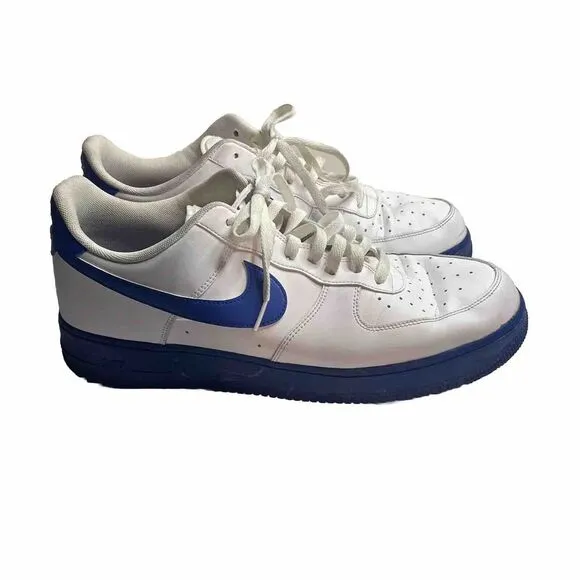 Size 14 - Nike Air Force 1 '07 Low White blue Men's‎ (101)