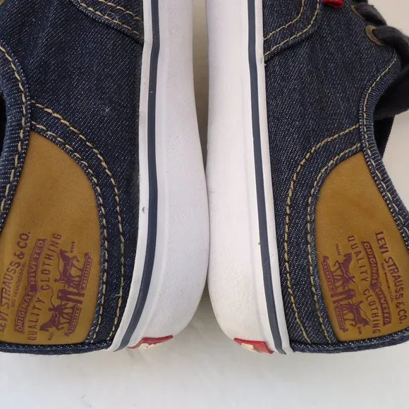 SIZE 1.5. LEVI'S denim canvas low top sneaker shoes.