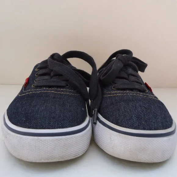 SIZE 1.5. LEVI'S denim canvas low top sneaker shoes.