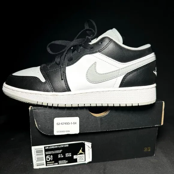 Size 5.5 - Nike Air Jordan 1 Low GS Smoke Grey 2020 Shoes
