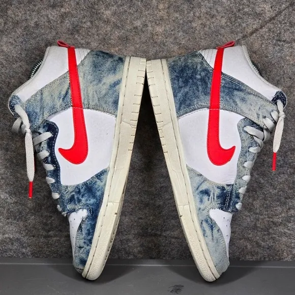 Size 6 -‎ Nike Dunk High Washed Denim Women's Athletic Shoes DV2181-900