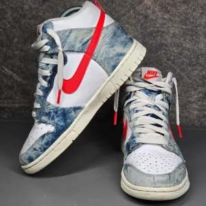 Size 6 -‎ Nike Dunk High Washed Denim Women's Athletic Shoes DV2181-900