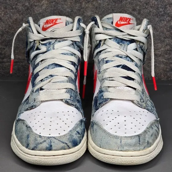 Size 6 -‎ Nike Dunk High Washed Denim Women's Athletic Shoes DV2181-900