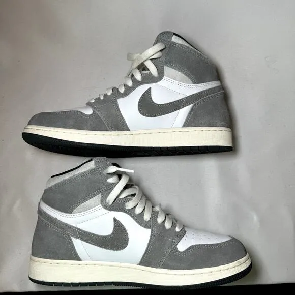Size 6.5 - Nike Air Jordan 1 Retro High OG GS Washed Black Men's Shoes