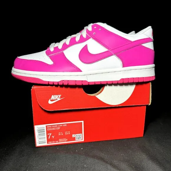 Size 7 - Nike Dunk Low GS laser Fuchsia 2023 Shoes