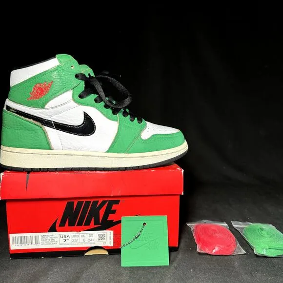 Size 7.5 - Nike Air Jordan 1 High OG Lucky Green 2020 Women's Shoes