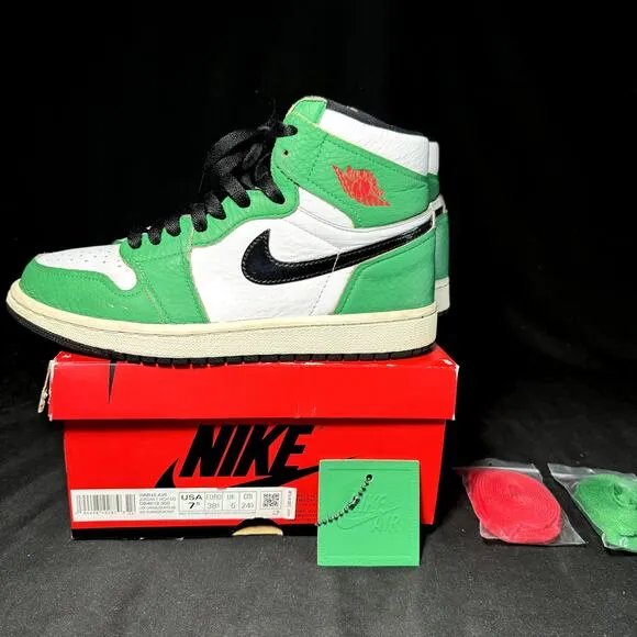 Size 7.5 - Nike Air Jordan 1 High OG Lucky Green 2020 Women's Shoes