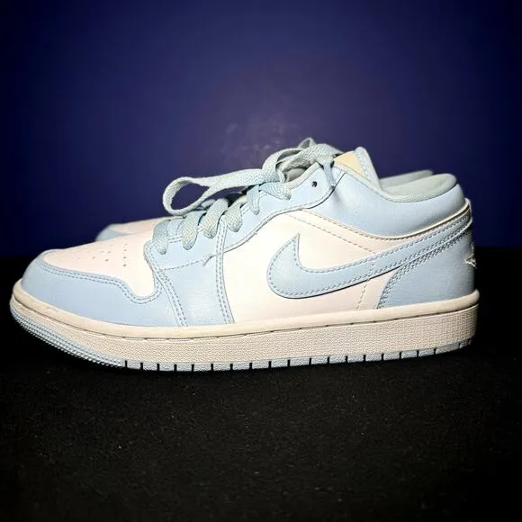 Size 7.5 - Wmns Nike Air Jordan 1 Low Ice Blue Women's Shoes