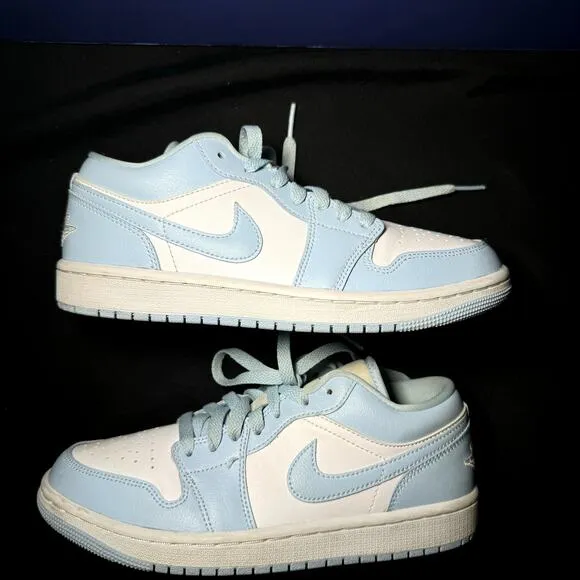 Size 7.5 - Wmns Nike Air Jordan 1 Low Ice Blue Women's Shoes