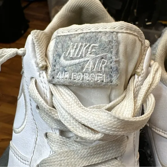 Size 7Y - Nike Air Force 1 Low Recycled Wool Pack‎ - White