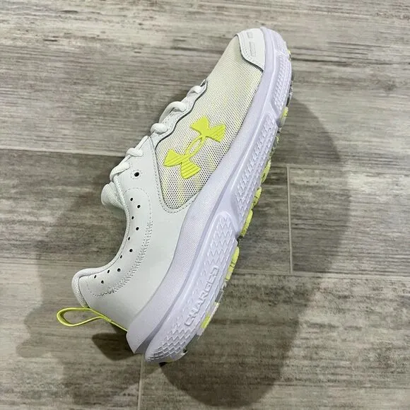 Size 8 Woman's Under‎ Armour Charged Assert 10 Running Shoes White 3026179-110