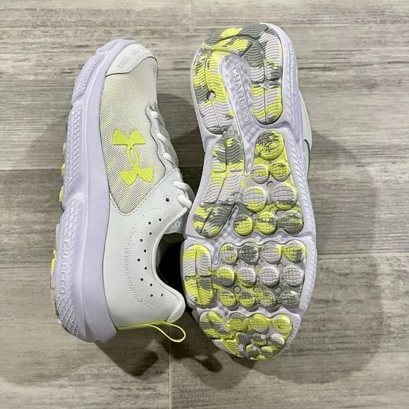 Size 8 Woman's Under‎ Armour Charged Assert 10 Running Shoes White 3026179-110