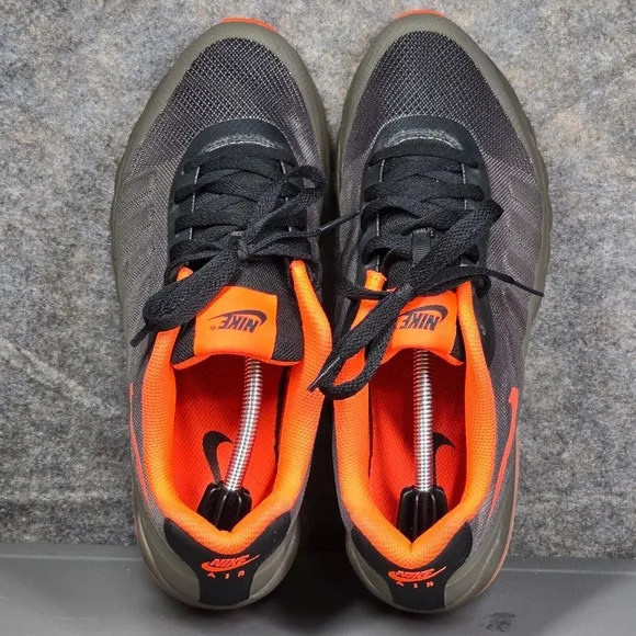 Size 8.5 - Nike‎ Air Max Invigor Men's Low Trainers Shoes Wolf Grey Orange