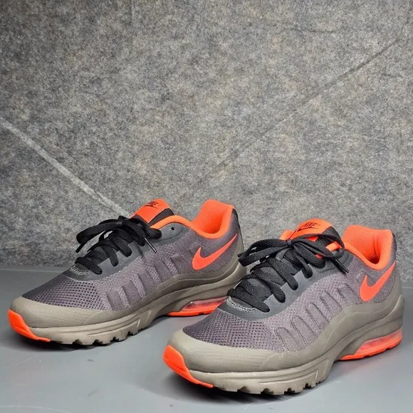 Size 8.5 - Nike‎ Air Max Invigor Men's Low Trainers Shoes Wolf Grey Orange