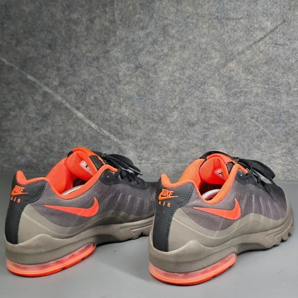 Size 8.5 - Nike‎ Air Max Invigor Men's Low Trainers Shoes Wolf Grey Orange