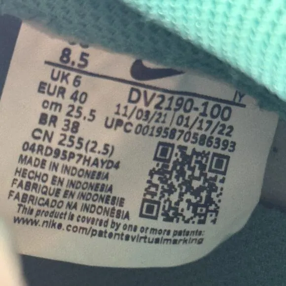 Size 8.5 - Wmns Nike Dunk Low Teal Zeal Women's Shoes