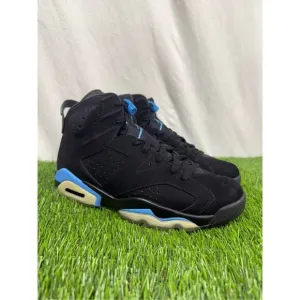 Size 9 - Air Jordan 6 Retro UNC OG All Black Blue VNDS Icy
