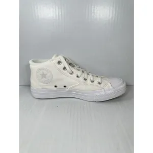 Size 9 Mens Converse CTAS Malden Street Mid Top Shoes Vintage White Sneakers