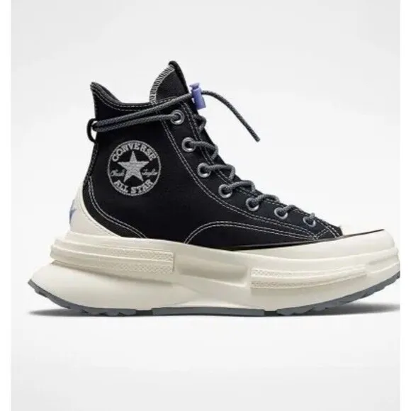 Size 9.5- Converse Run Star Legacy CX High Black Ultraviolet Platform Sneaker