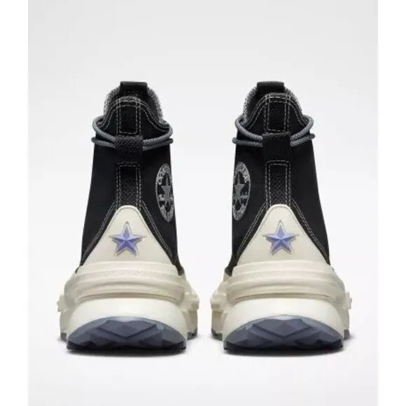 Size 9.5- Converse Run Star Legacy CX High Black Ultraviolet Platform Sneaker