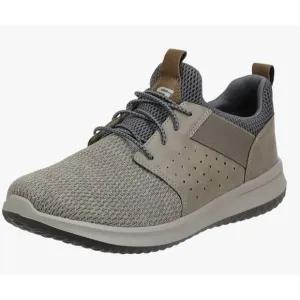Skechers Delson Camben Men Sneakers Shoes 10 Taupe Slip On Memory Foam Insole