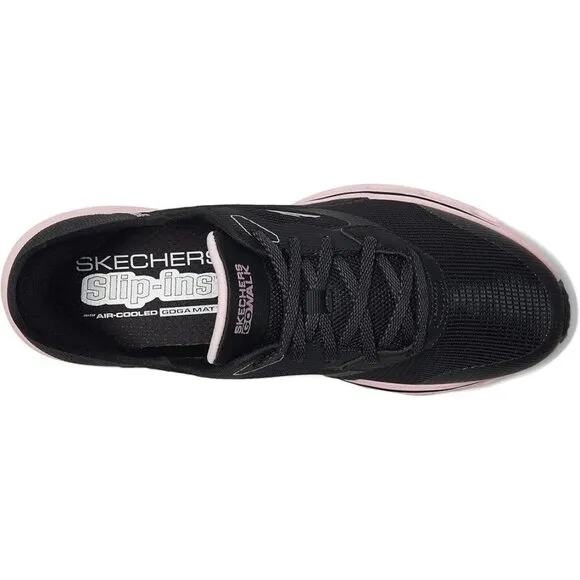 Skechers GO WALK Glide-Step 2.0 Belah Slip-Ins – Women’s Size 7 – Black &amp; Pink