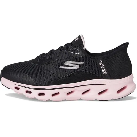 Skechers GO WALK Glide-Step 2.0 Belah Slip-Ins – Women’s Size 7 – Black &amp; Pink