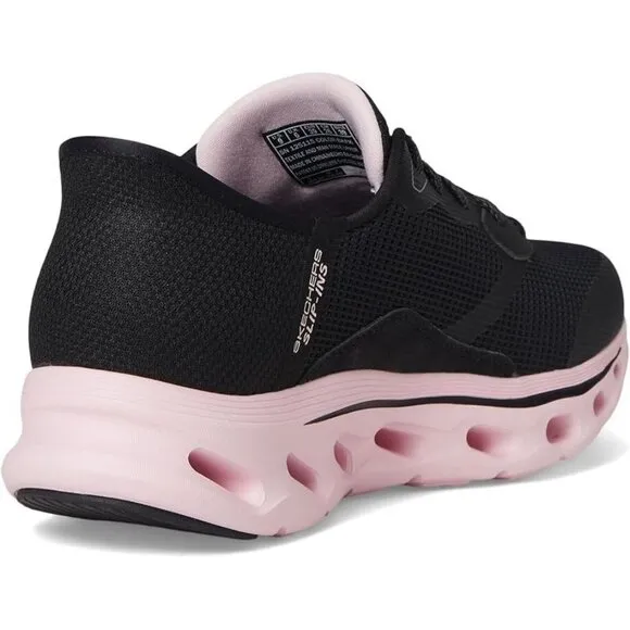Skechers GO WALK Glide-Step 2.0 Belah Slip-Ins – Women’s Size 7 – Black &amp; Pink