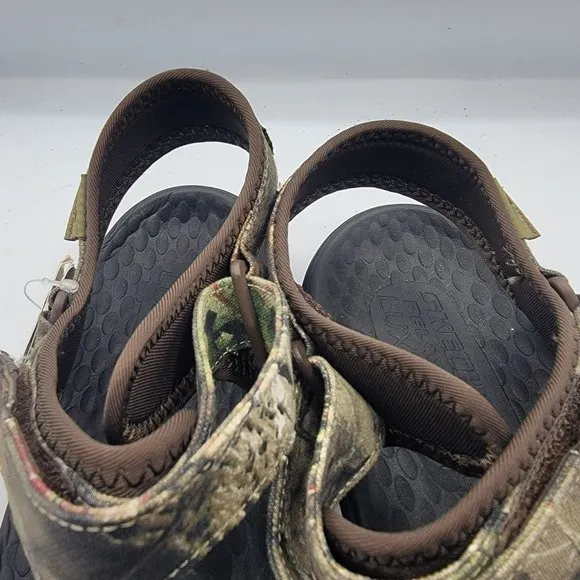 Skechers Relaxed Fit Mens Size 14 Brown Camo Lomell Rip Tide Sandals 204351