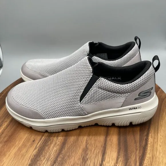 Skechers Shoes Mens Size 14 Go Walk Evolution Ultra Light Gray Walking Comfort