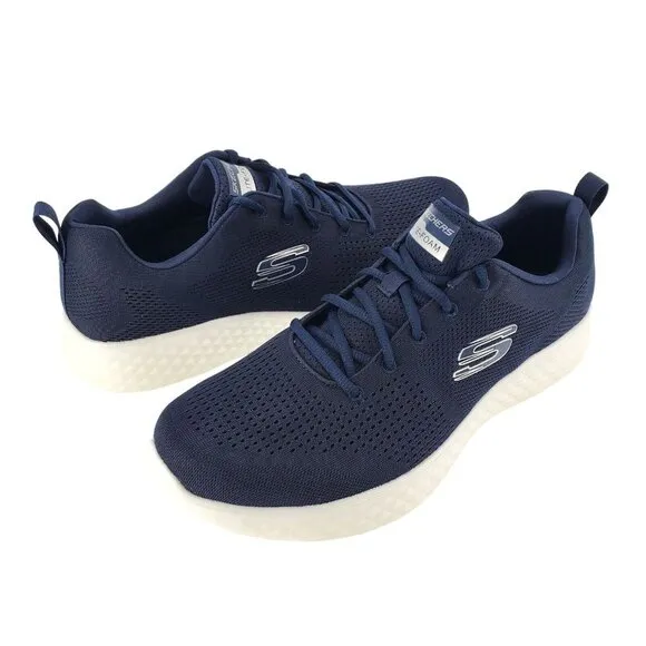 SKECHERS Sneakers Men's 9 Lite Foam Activewear Air Cooled Athletic Shoes Blue