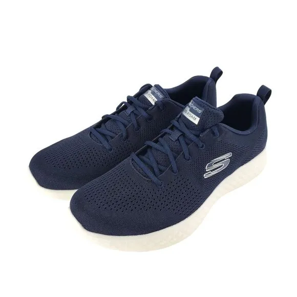 SKECHERS Sneakers Men's 9 Lite Foam Activewear Air Cooled Athletic Shoes Blue
