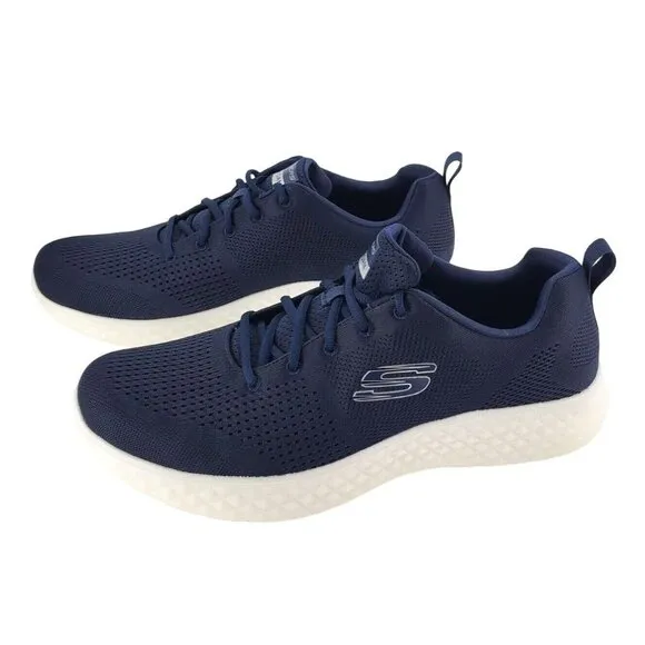 SKECHERS Sneakers Men's 9 Lite Foam Activewear Air Cooled Athletic Shoes Blue
