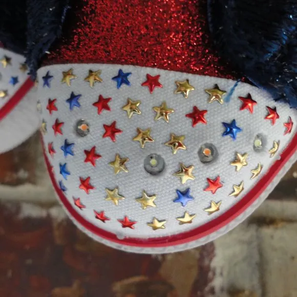 SKECHERS Twinkle Toes Light Up High Top Super Hero Shoes Size 2 NWT!!!