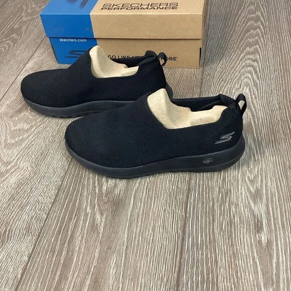 Sketchers NEW Performance Go Walk Max Men's 9 Black Work Ortholite‎ Extra Wide