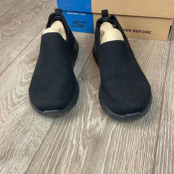 Sketchers NEW Performance Go Walk Max Men's 9 Black Work Ortholite‎ Extra Wide