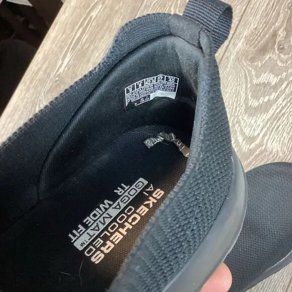 Sketchers NEW Performance Go Walk Max Men's 9 Black Work Ortholite‎ Extra Wide