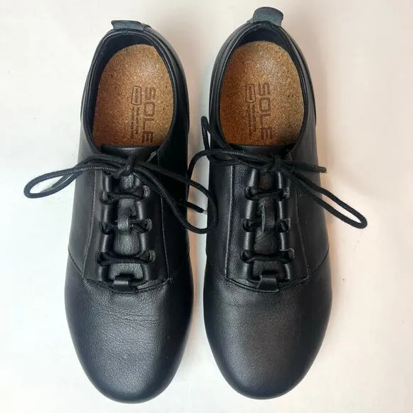 Sole District by Recork Tour Men's Black Lace Up Shoes Sz 9