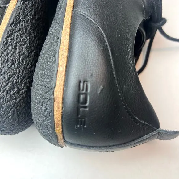 Sole District by Recork Tour Men's Black Lace Up Shoes Sz 9