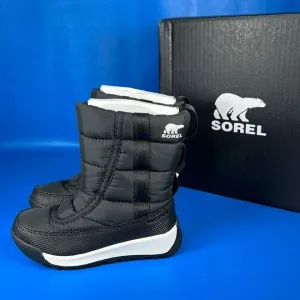 Sorel Children's Whitney II Puffy Mid Waterproof - Black - 8 - New