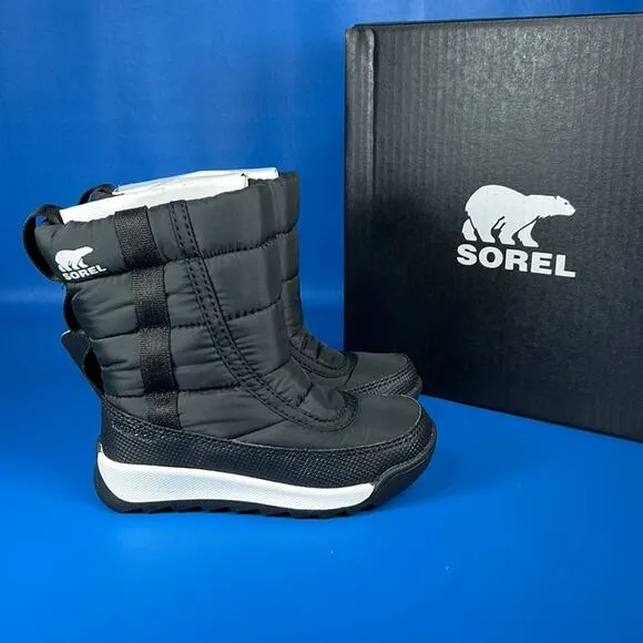 Sorel Children's Whitney II Puffy Mid Waterproof - Black - 8 - New
