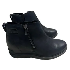 Sorel Evie II Zip Waterproof Bootie Women's Size 8 Black Shoes Boots NWOT