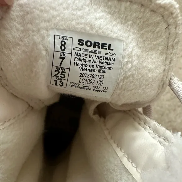 Sorel kids girls Toddlers Explorer Lace Waterproof Boots, Natural Twilight shoes