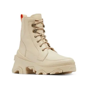 SOREL Womens Beige 1&quot; Platform Goring Waterproof Brex Round Toe Boots Shoes 9