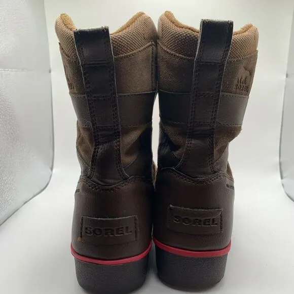 SOREL Meadows Mens Brown‎ Waterproof Laced Boots Size 7 Shoes