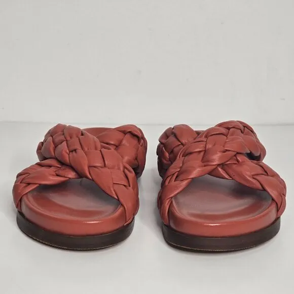 Souliere Sezane Womens EU 36 US 6 Eden Low Mules Shoes Smooth Terracotta